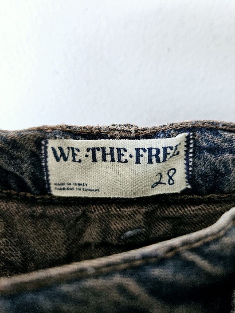 NWT Free People We The Free Nocturne Double Hem Trouser Jeans Size 28 Pants - Picture 7 of 8